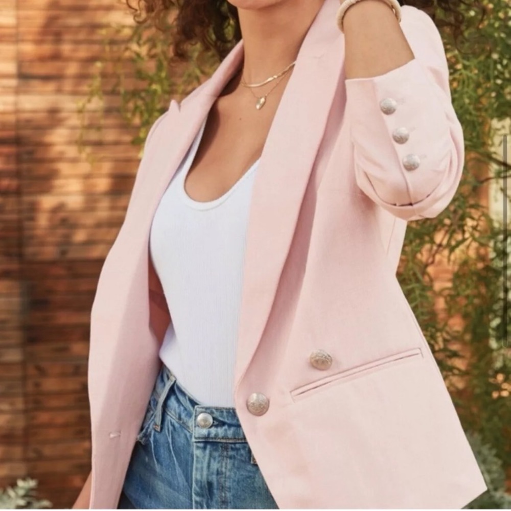Evereve Pink Lenox Blazer Size Small J105 - Picture 3 of 9